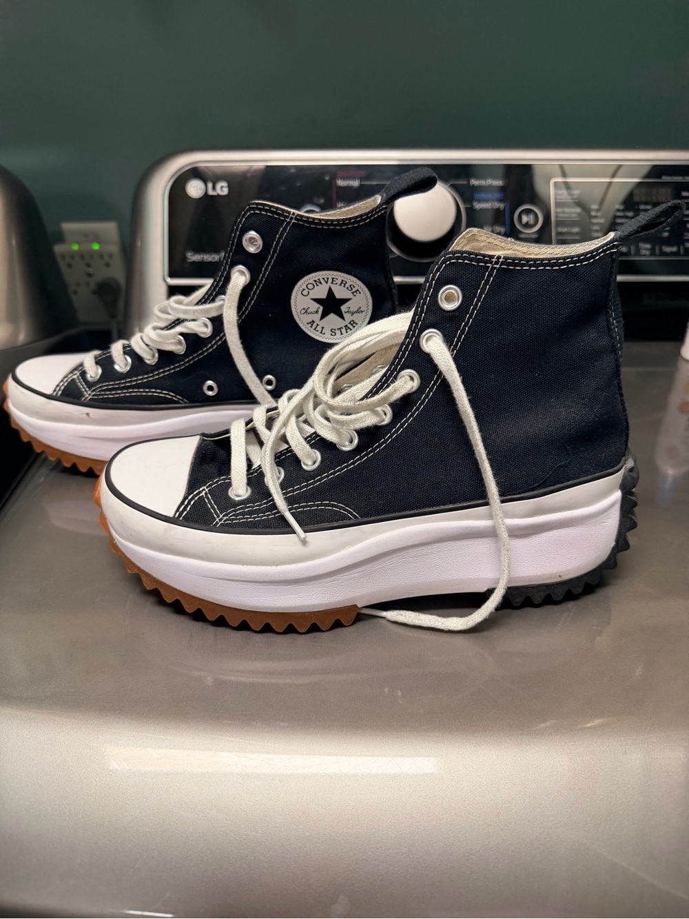 Converse Run Star Hike High-Top Sneakers - Black & White